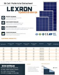 Lexron 175 Watt Polikristal Güneş Paneli