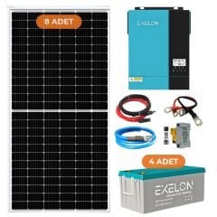 Exelon 6.2 Kw 6200 W 220 Volt Hazır XL Solar Enerji Paketi