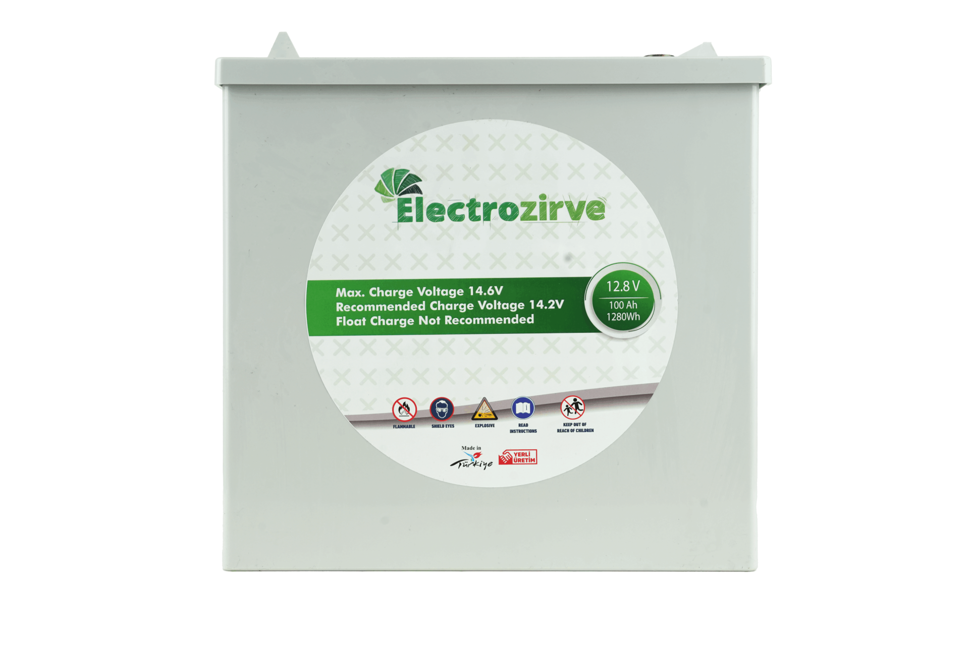 Electrozirve 12.8V 100Ah Lityum Akü (LifePO4)