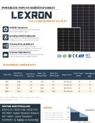Lexron 280W Half Cut Topcon Güneş Paneli