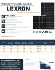 Lexron 140W Half Cut Topcon Güneş Paneli