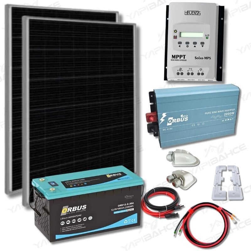 Yapısolar 2 Kw Lityum Bataryalı Hazır Karavan Paket