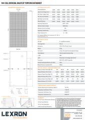 Lexron Bifacial 700W Half Cut Topcon Güneş Paneli