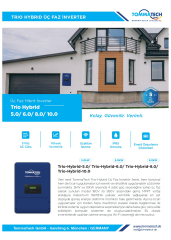 TommaTech Trio Hybrid 10.0kW Trifaz İnverter (HV)