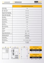 Mexxsun 25Hp 18,5 kW Solar Pompa Sürücüsü Trifaze