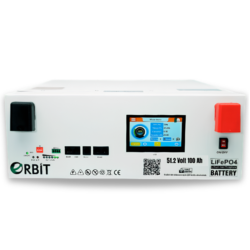 Orbit 51.2 V 100 Ah Ekranlı LifePO4 Lityum Akü