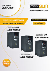 Mexxsun 10 Hp 7.5 Kw 1000 Vdc Solar Pompa Sürücüsü Trifaze