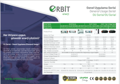 ORBİT 51.2 V 314 Ah 16 kW Lityum LiFePO4 Akü