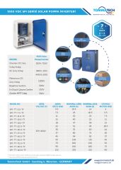 TommaTech 11 kW 1000VDC 3 Faz/380VAC Sulama Pompası İnverteri