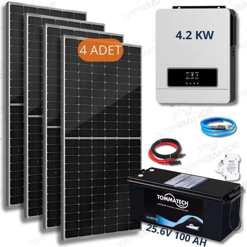 Yapı Solar 4.2 Kw Lityum Akülü Hazır Solar Enerji Paketi L