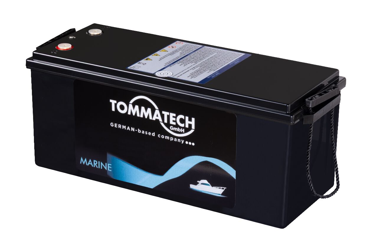 TommaTech 25.6 V 100 AH Marin Bluetooth Lityum Batarya 8000 Cycle