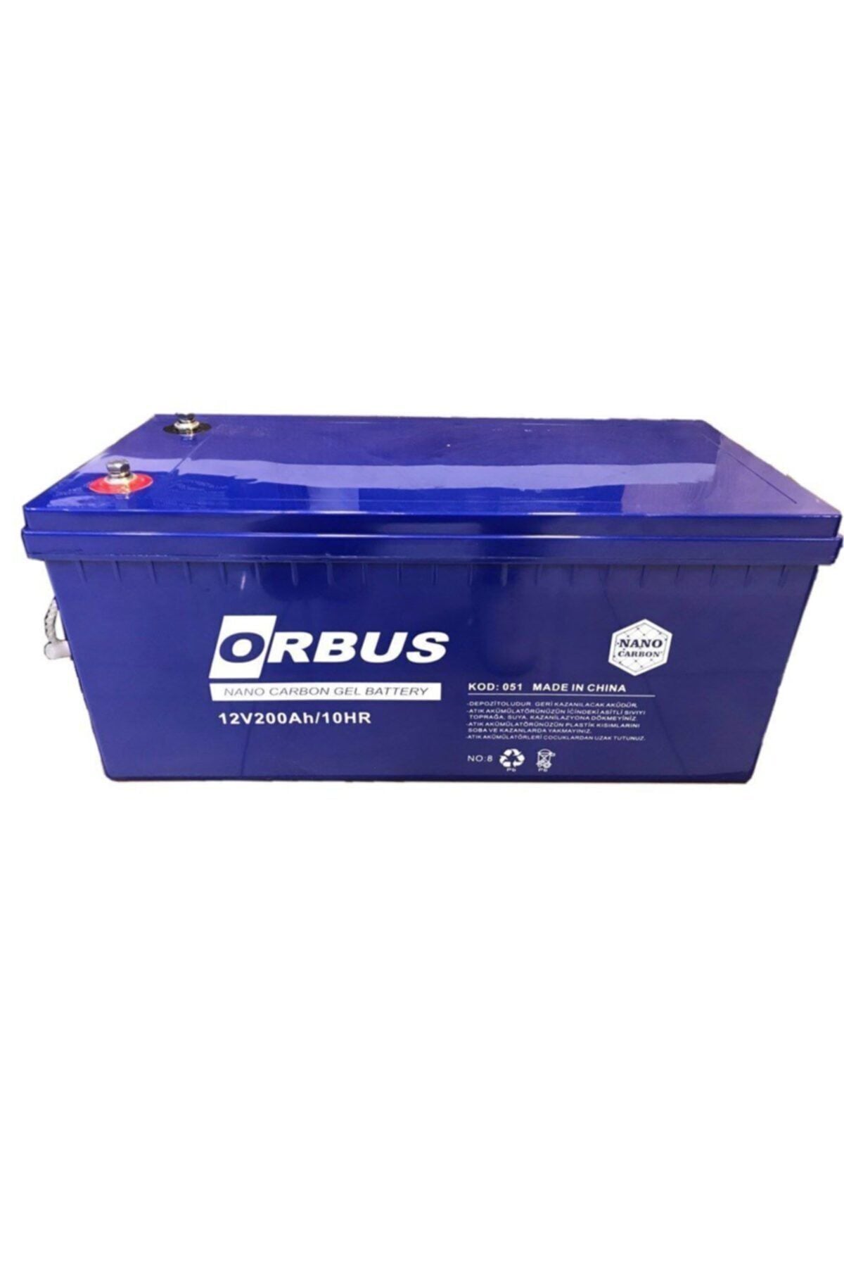 Orbus 12 V 200 Amper Derin Döngü Karbon Jel Akü
