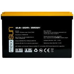 Mexxsun 12.8 V 100 AH Lityum Akü