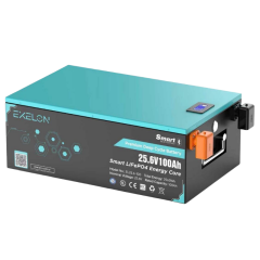 Exelon 25.6 V 100 Ah Lityum Akü Bluetooth Özellikli