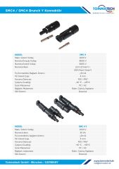 SMC4-BRANCH Dişi-Erkek Y Bağlantı Konnektör Seti