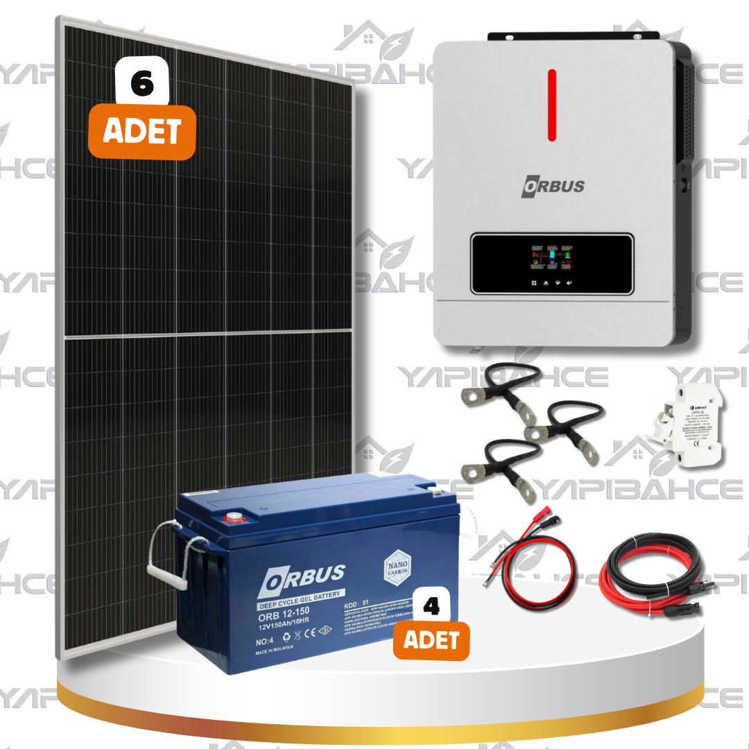 Yapı Solar 6.2 Kw 6200 W 220 Volt Hazır L Solar Enerji Paketi