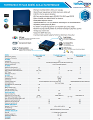 TommaTech MPlus 11K 48V MPPT 1Faz Akıllı İnverter Çevirici İnvertör