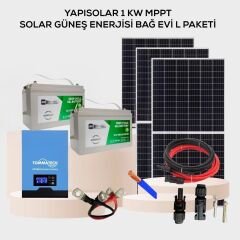 Yapısolar 1 Kw Mppt Solar Güneş Enerjisi Bağ Evi L Paketi