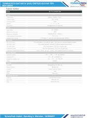 TommaTech Batarya Şarj Ünitesi Duvar Tipi 80V-200A