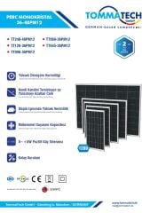 TommaTech 90Wp 36PM M12 Dark Series Güneş Paneli