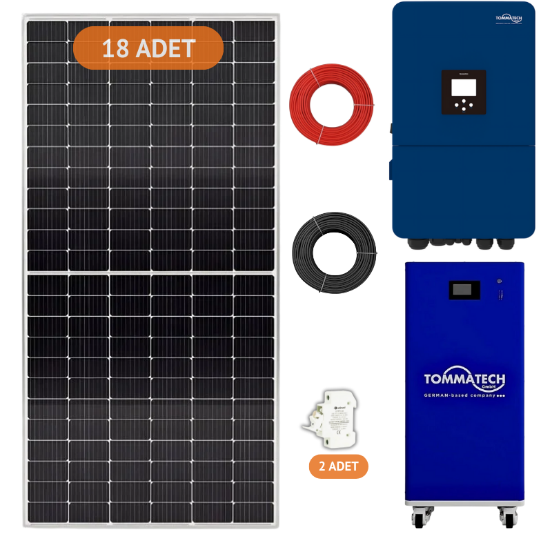 Tommatech 15KW Trifaze Hibrit Lityum Paket