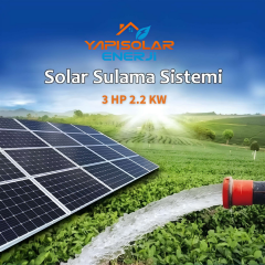 Yapı Solar 3 HP 2.2 KW 220 Volt Tarımsal Sulama Sistemi Paketi