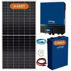 TOMMATECH 7.2 KW 51.2 KW Lityum Akülü Hazır Solar Enerji Paketi