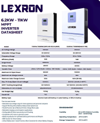Lexron 6.2 kW 48 V Mppt 90-500v Pv Input 100a Mppt Akıllı Inverter
