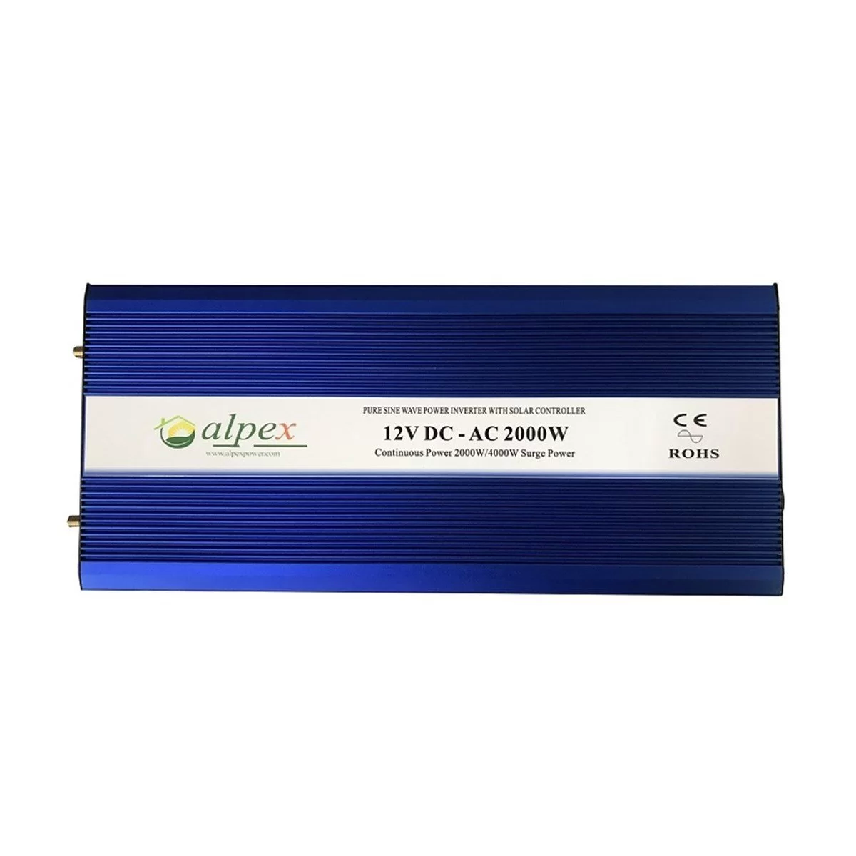 Alpex 2000 Watt 12 Volt Digital Ekranlı Şarj Regülatörlü Tam Sinüs İnverter