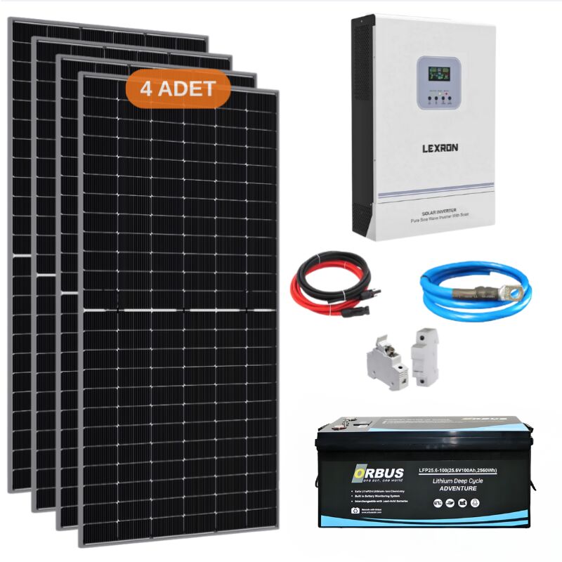 Yapı Solar 4.2 Kw Lityum Akülü Hazır Solar Enerji Paketi AGR-25.6-100-4.2-YBE