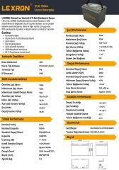 Lexron 12.8 V 100 Ah Lityum Akü