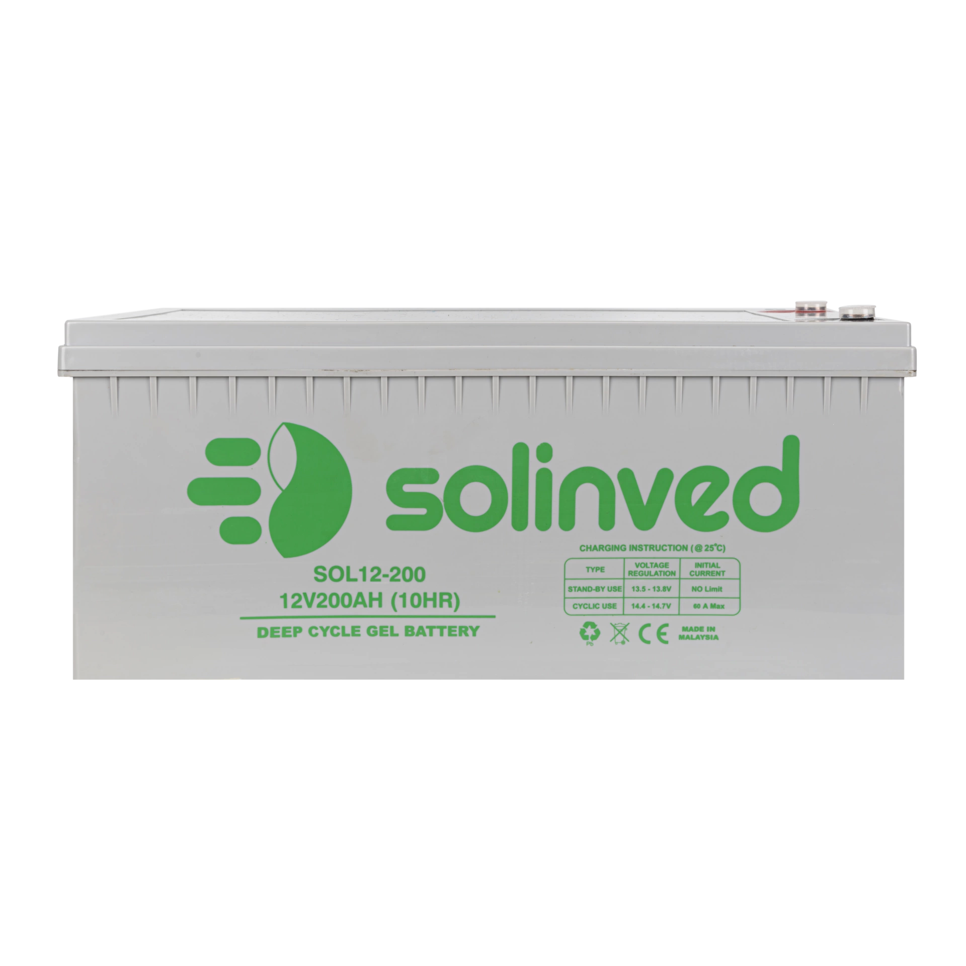 Solinved 12v 200ah Jel Akü Deep Cycle