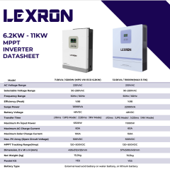 Lexron 11Kw 90-500VHv 2x80A Mppt Akıllı Inverter