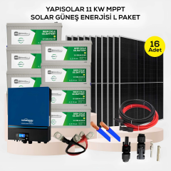 Yapısolar 11 Kw Mppt Solar Güneş Enerjisi L Paket