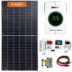 Mexxsun 6 kW Hazır Solar Enerji Paketi Lityum Depolamalı