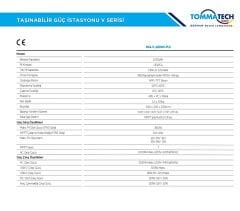 TommaTech 1200W Taşınabilir Güç Kaynağı Power Station V Serisi