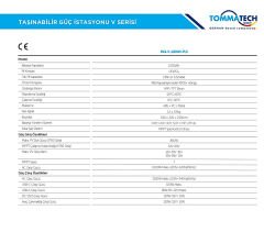 TommaTech 1200W Taşınabilir Güç Kaynağı Power Station V Serisi