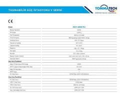 TommaTech 512W Taşınabilir Güç Kaynağı Power Station V Serisi