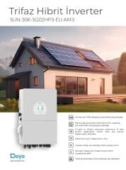 DEYE 30kW Hibrit Trifaze (HV) On Grid İnverter