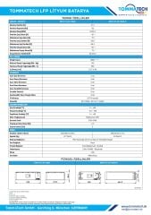 TommaTech Modüler Serisi 51.2V 102AH G2 LFP Lityum Batarya