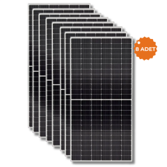 TommaTech 600 W 144 PM Half Cut Topcon Güneş Paneli - 8 Adet