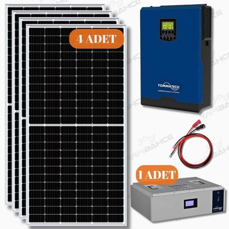 TommaTech 5 kW Lityum Hazır Solar Enerji Paketi